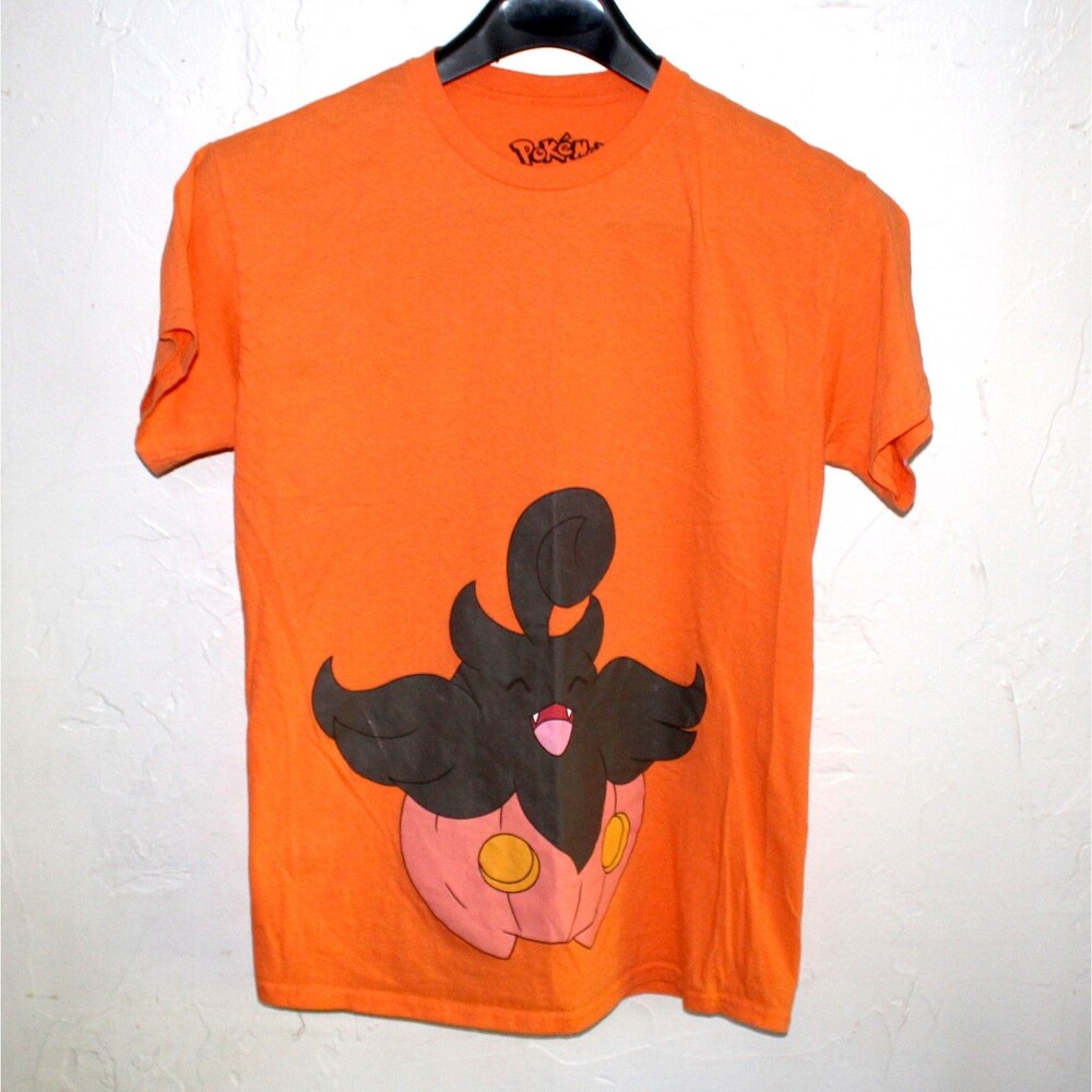 Pokemon Pumpkaboo Tshirt men M orange 2023 Nintendo Hybrid Apparel